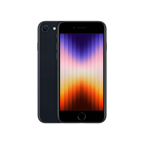 Apple iPhone SE 3ème génération 2022 4,7"" 5G 64 Go Double SIM Noir minuit État correct - Apple reconditionné disponible sur Fnac