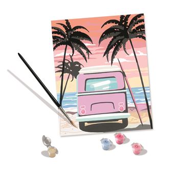 Peinture Ravensburger Creart Grand Bus On The Beach