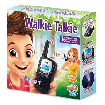 Longue porte talkie walkie enfant 3-12 ans enfants jouets, cadeaux  d'anniversaire pour activits (1 paire, bleu ciel)