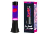 Lampe à poser Itotal Lave Base Noire Liquide Violet et Rose 25 W 30 cm