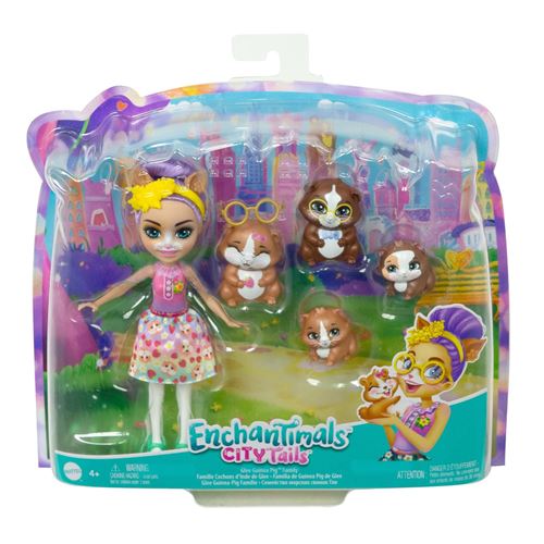 Poupée Enchantimals Famille de Glee Cochons d'Inde