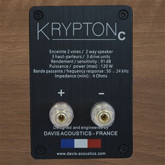 Enceinte centrale Davis Acoustics Krypton C Noyer