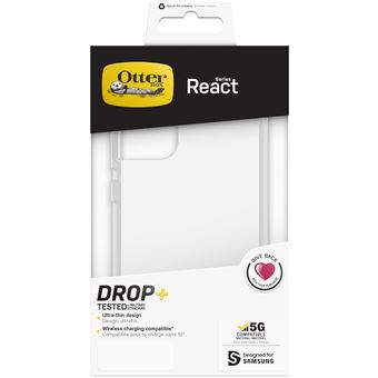 Coque renforcée OtterBox React pour Samsung Galaxy S22+ Transparent