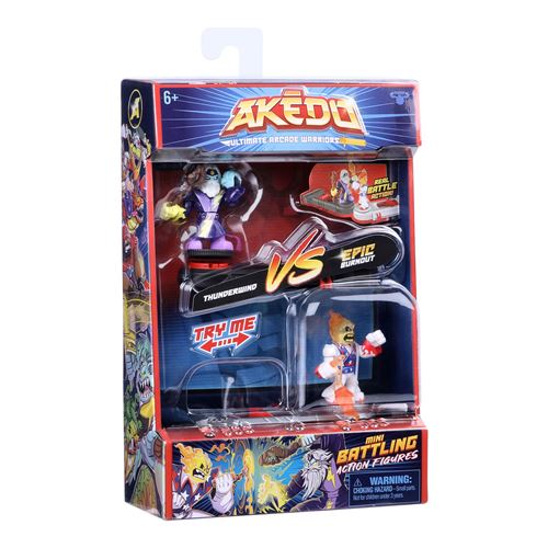 Petite figurine Akedo Pack Duo W2 Spark Attk Modèle aléatoire