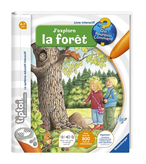Livre interactif Ravensburger Tiptoi® J'explore la forêt