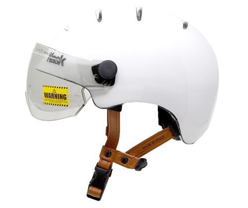 Kask – Urban Bike Helm mit Visier – 4 Belüftungsöffnungen – Grösse L – Avorio