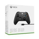 Microsoft Xbox Wireless Controller + USB-C Cable - Manette de jeu - sans fil - Bluetooth - pour PC, Microsoft Xbox One, Android, iOS, Microsoft Xbox Series S, Microsoft Xbox Series X