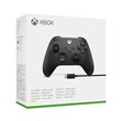 Manette sans fil Microsoft noire pour Xbox et PC avec câble USB-C