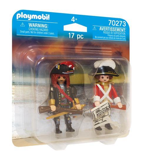 PIRATENKAPITEIN + ROODROKSOLDAAT/CAPITAINE PIRATE + SOLDAT