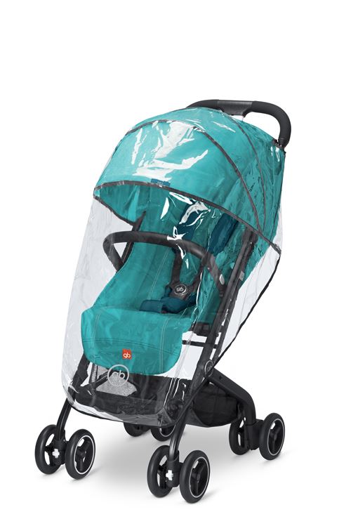Poussette GB QBIT+ habillage pluie transparent