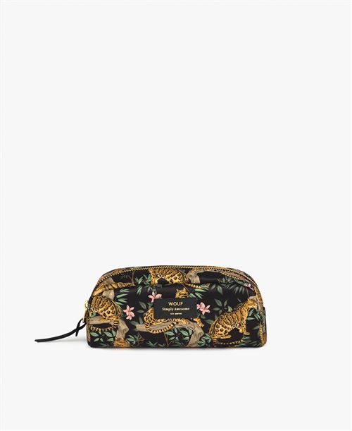 Trousse à maquillage Wouf Lazy Jungle Noir