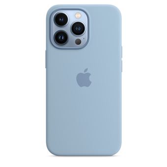 Coque en silicone avec MagSafe pour iPhone 13 Pro Bleu brume