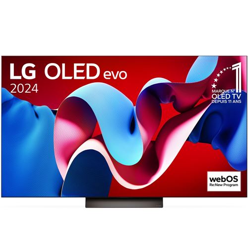 TV OLED Evo LG OLED65C48 164 cm 4K UHD Smart TV 2024 Noir et Brun