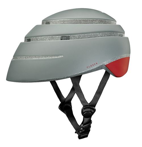 Casque de vélo pliable Closca Loop Fossil Taille M Rouge
