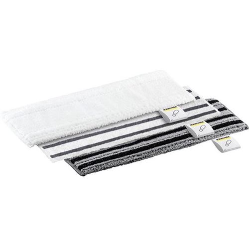 Karcher Jeu De 3 Serpillières Microfibres pour Buse Sol Easy Fix (1 Souple, 1 Abrasive, 1 Tres Abrasive) - 2.863-341.0