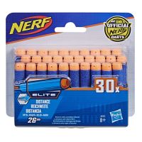 100x Pistolet Fléchettes de Recharges Balles pour Jouet Nerf N-Strike  Blasters Blanc fluoresent