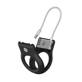 Anneau de protection avec cable metallique Belkin pour AirTag Noir
