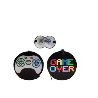 Oreiller de voyage Itotal Let's play game masque de nuit