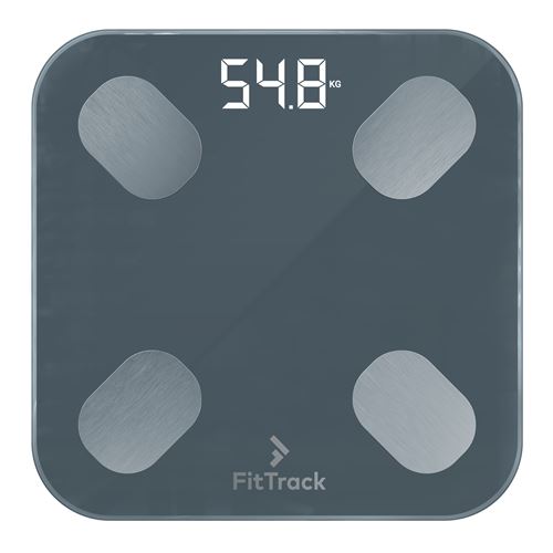 Pèse personne connecté FitTrack Dara Noir