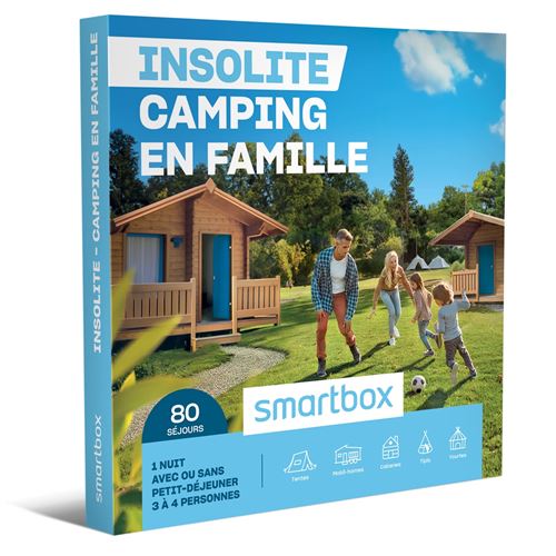 Coffret cadeau SmartBox Insolite Camping en famille