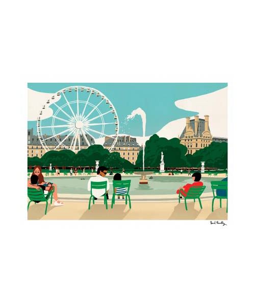 Décoration murale Sergeant Paper Tuileries A3