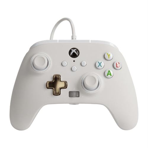 Manette filaire améliorée Xbox ou Xbox Séries X/S Blanc Mistique