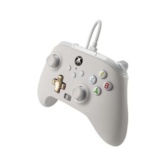 Manette filaire améliorée Xbox ou Xbox Séries X/S Blanc Mistique