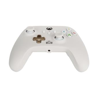 Manette filaire améliorée Xbox ou Xbox Séries X/S Blanc Mistique