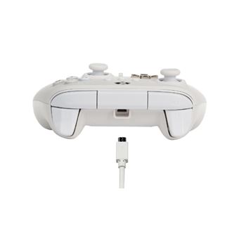 Manette filaire améliorée Xbox ou Xbox Séries X/S Blanc Mistique