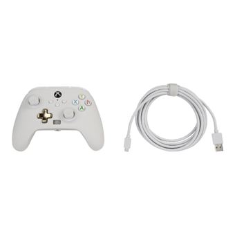 Manette filaire améliorée Xbox ou Xbox Séries X/S Blanc Mistique