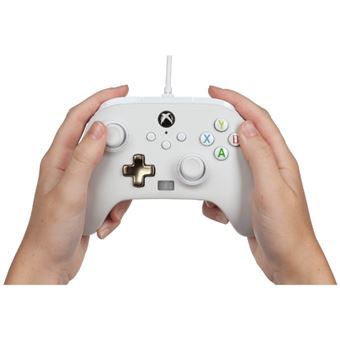 Manette filaire améliorée Xbox ou Xbox Séries X/S Blanc Mistique