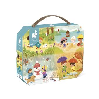 Puzzle enfant 36 pièces Janod Les saisons