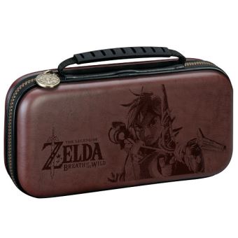 Pochette de transport Deluxe BigBen Zelda Breath of the Wild Marron pour Nintendo Switch Lite - 1