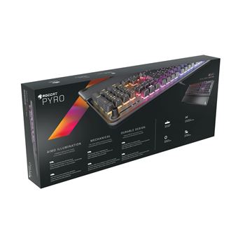 Clavier Gaming Mécanique filaire Roccat Pyro RGB Noir