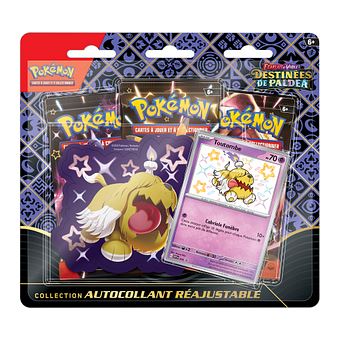 Carte à collectionner Pokémon EV045 Destinées de Paldea Pack autocollant réajustable 3 boosters - 1