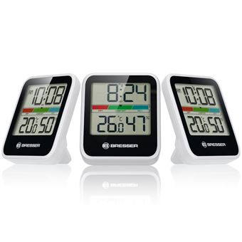 Station météo Bresser Climate Monitor Thermo Hygromètre DCF 7000016 Blanc