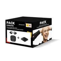 Pack Ecouteurs sans fil Bluetooth Samsung Galaxy Buds Pro avec réducteur de bruit Noir + Chargeur sans fil Pad à induction Samsung Noir Exclusivité
