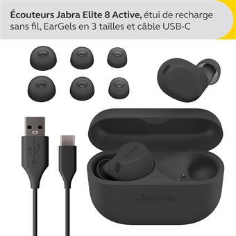 Ecouteurs sans fil Jabra Elite 8 Active Noir