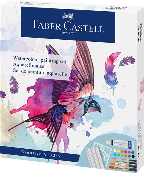 Set de peinture aquarelle Faber-Castell 18 pièces