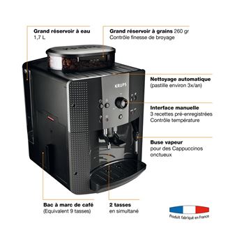 Expresso avec broyeur Krups EA81R870 Essential 1450 W Noir