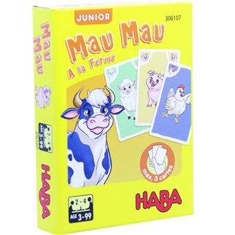 Jeu de cartes Haba Mau Mau Junior A la ferme