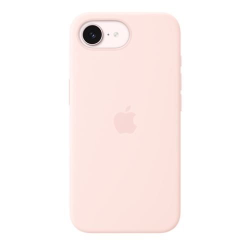 Coque en silicone avec MagSafe Apple Rose Pastel pour iPhone 17e