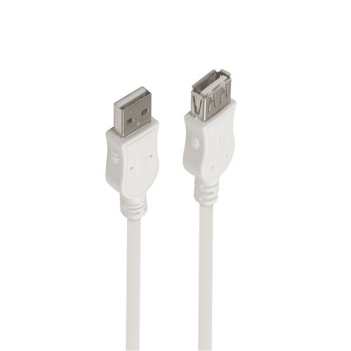 Rallonge USB-A mâle vers USB-A Femelle Accsup 3 m Blanc