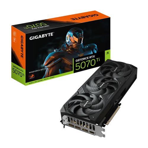 Carte Graphique Gigabyte Nvidia GeForce RTX 5070 Ti 16Go WINDFORCE SFF