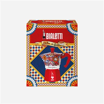 Cafetière italienne Bialetti Moka Express 0005327 3 Tasses D et G Rouge