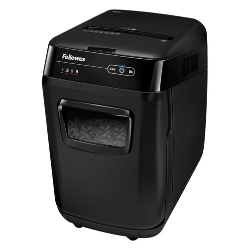Destructeur de document Fellowes Automax 200C Coupe croisée Noir