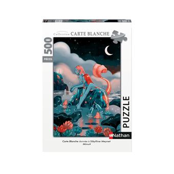 Puzzle 500 Pièces Nathan Minuit Sibylline Meynet Collection Carte blanche