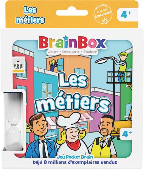 Asmodee Multicolore Jeu De Mémoire Brainbox Pocket : Métiers