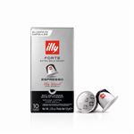 Boîte de 10 Capsules café Illy Torrefaction Forte 8909 Argent et Noir