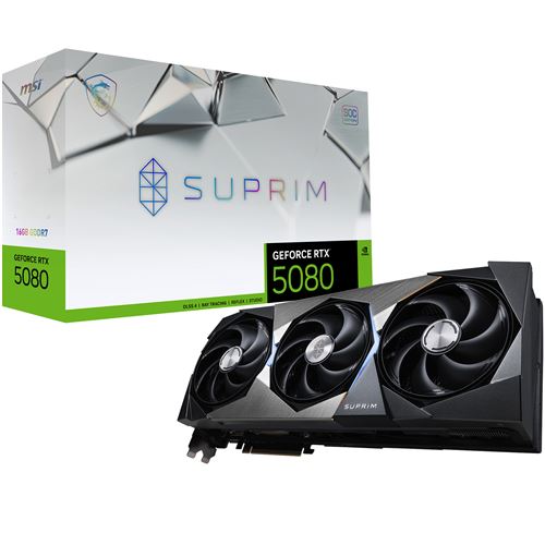 Carte Graphique MSI Nvidia GeForce RTX 5080 16G SUPRIM OC